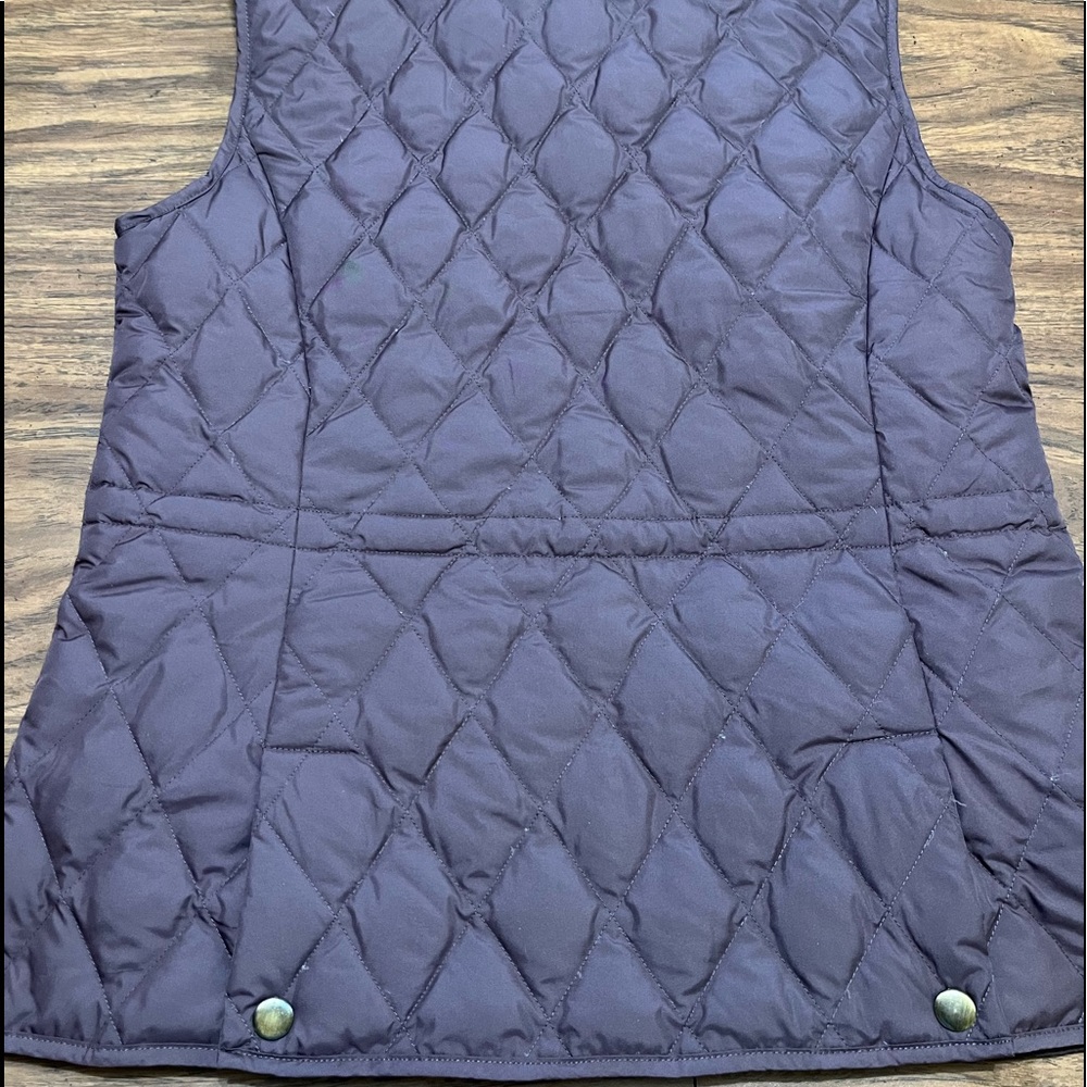 Women’s goose down Light weight Eddie Bauer purple vest size small - Picture 8 of 10